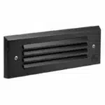 Vista 4246 9" Black Die-Cast Brass 5W 3000K LED Surface Mount Louvered Step Light (SM-4246-B-5-W)
