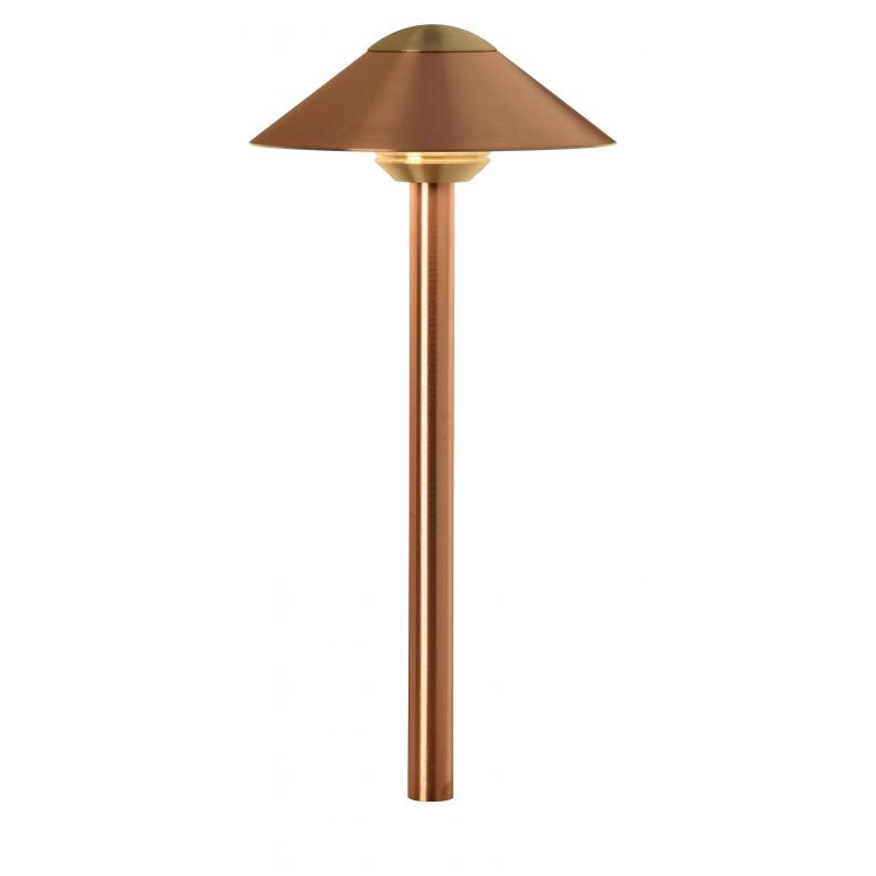 FX Luminaire CA Path Light 18" Riser Copper 1.6W 2700K LED (CA-LED20W-18R-CU)