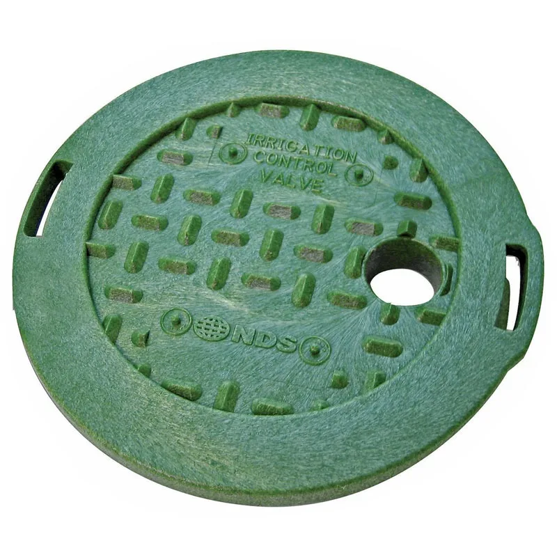 NDS Standard Round Valve Box Cover 6″ HDPE Green (107C)