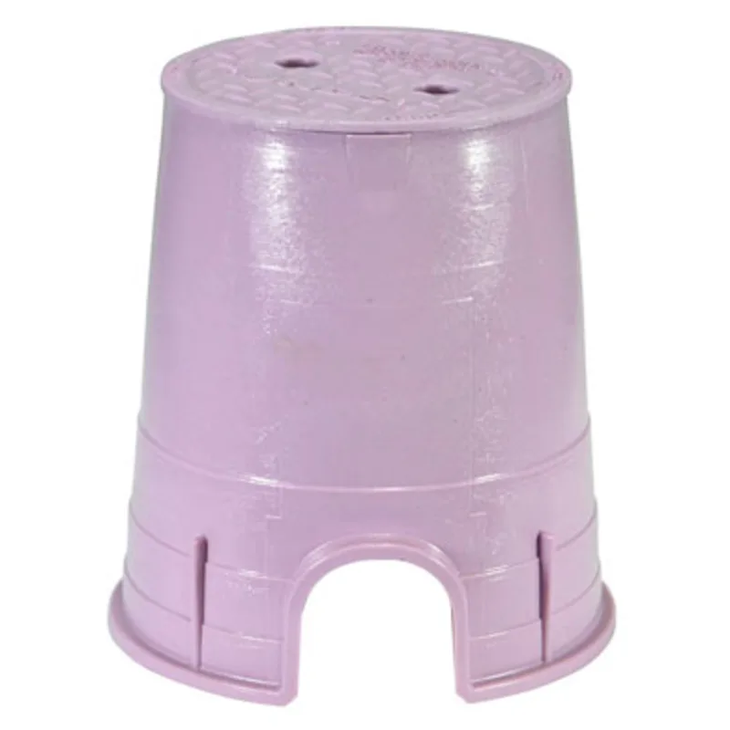 NDS Standard 6″ Round Overlapping Valve Box, Purple (107PBCR)