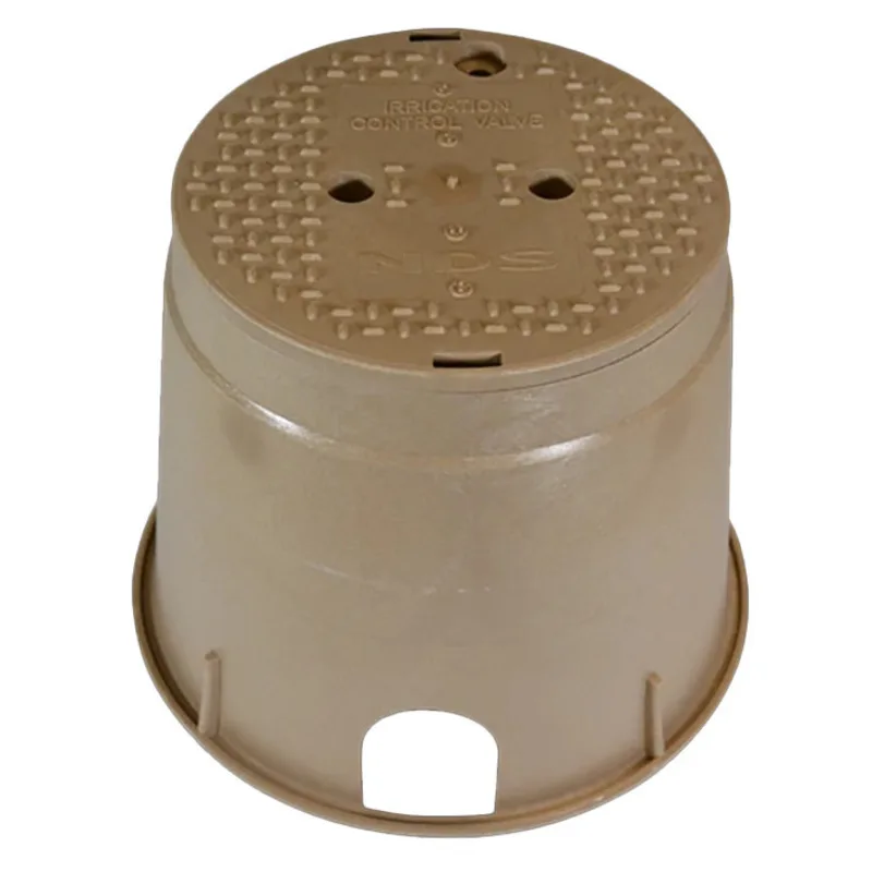 NDS Standard 10″ Round Overlapping Valve Box, Sand (111BC SAND)