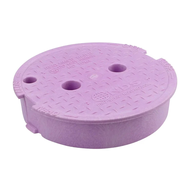 NDS 10″ Round Purple Reclaimed Water Pro-Spec Corrugated Valve Box Cover (311CR)