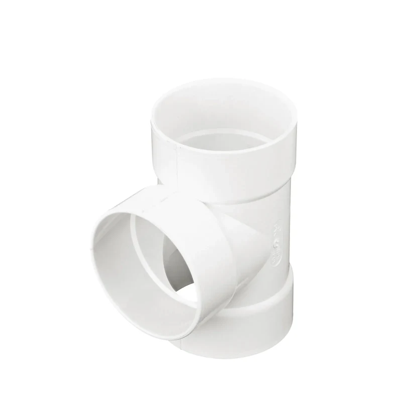 NDS PVC S&D Tee, 4 in. Hub X Hub X Hub (4P01)