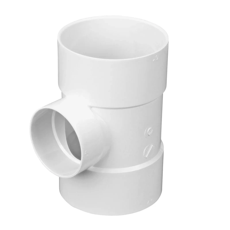 NDS PVC S&D Tee, 6 in. Hub X Hub X 4 in. Hub (64P01)