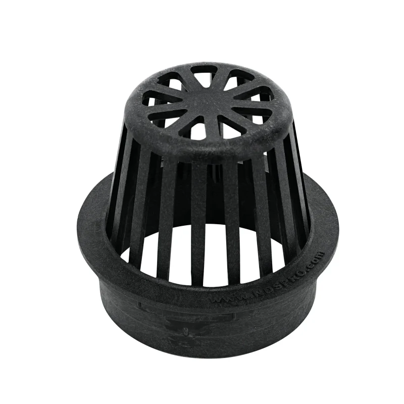 NDS 4 in. Round Atrium Grate, Black (78)