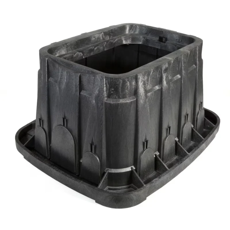 Rain Bird VB Standard Valve Box Body 23.2″ x 19.3″ x 12.5″, No Lid, Black (A11403)