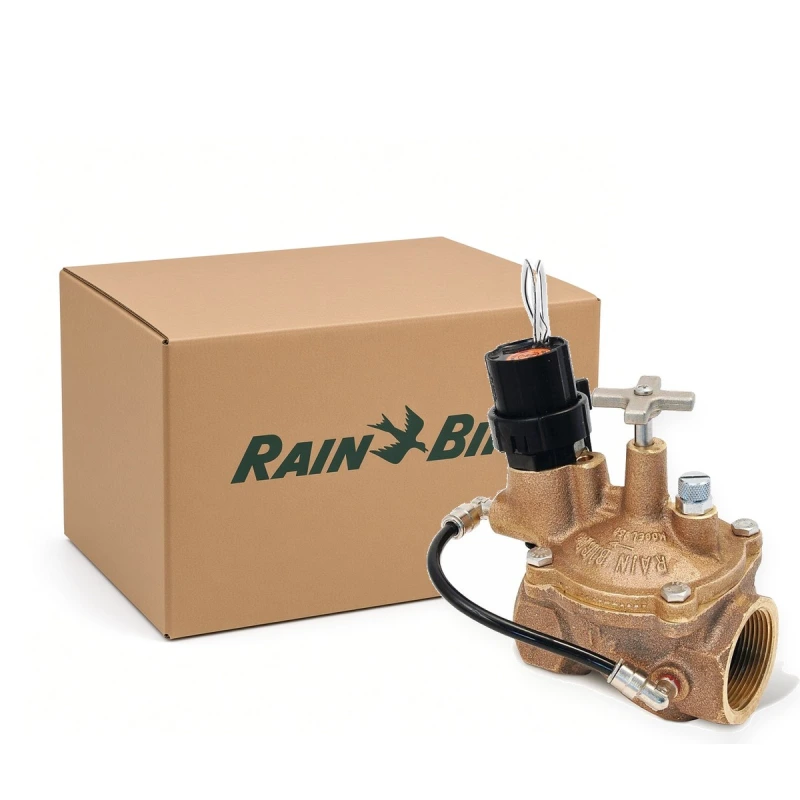 Rain Bird 150-EFB-CP 1-1/2 in. EFB-CP brass inline valve with flow control and a contamination-proof self-flushing screen, Case of 6 (B32853-CASE)