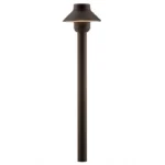 FX Luminaire SP 12″ Brass Path Light Black Finish 1.6W 2700K LED (SP-LED20W-12R-FB)