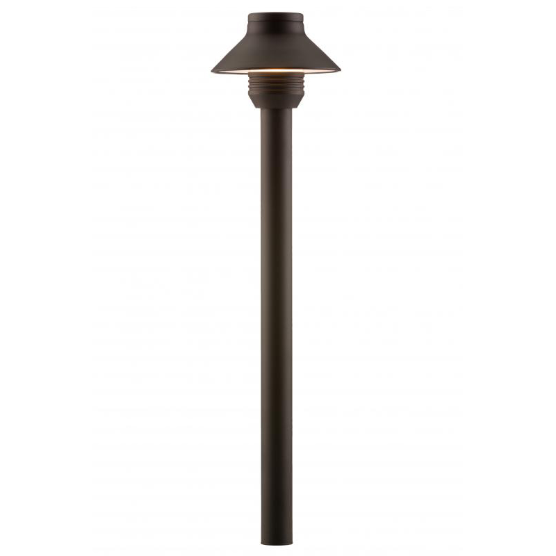 FX Luminaire SP 12″ Brass Path Light Black Finish 1.6W 2700K LED (SP-LED20W-12R-FB)