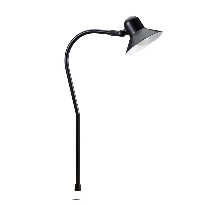 Alliance PL100 3W 2700K LED Brass Path Light with Frosted Lens,, Premium Black (PL100-LED3W-BLK)