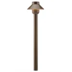 FX Luminaire SP 12″ Brass Path Light Bronze Finish 1.6W 2700K LED (SP-LED20W-12R-BZ)